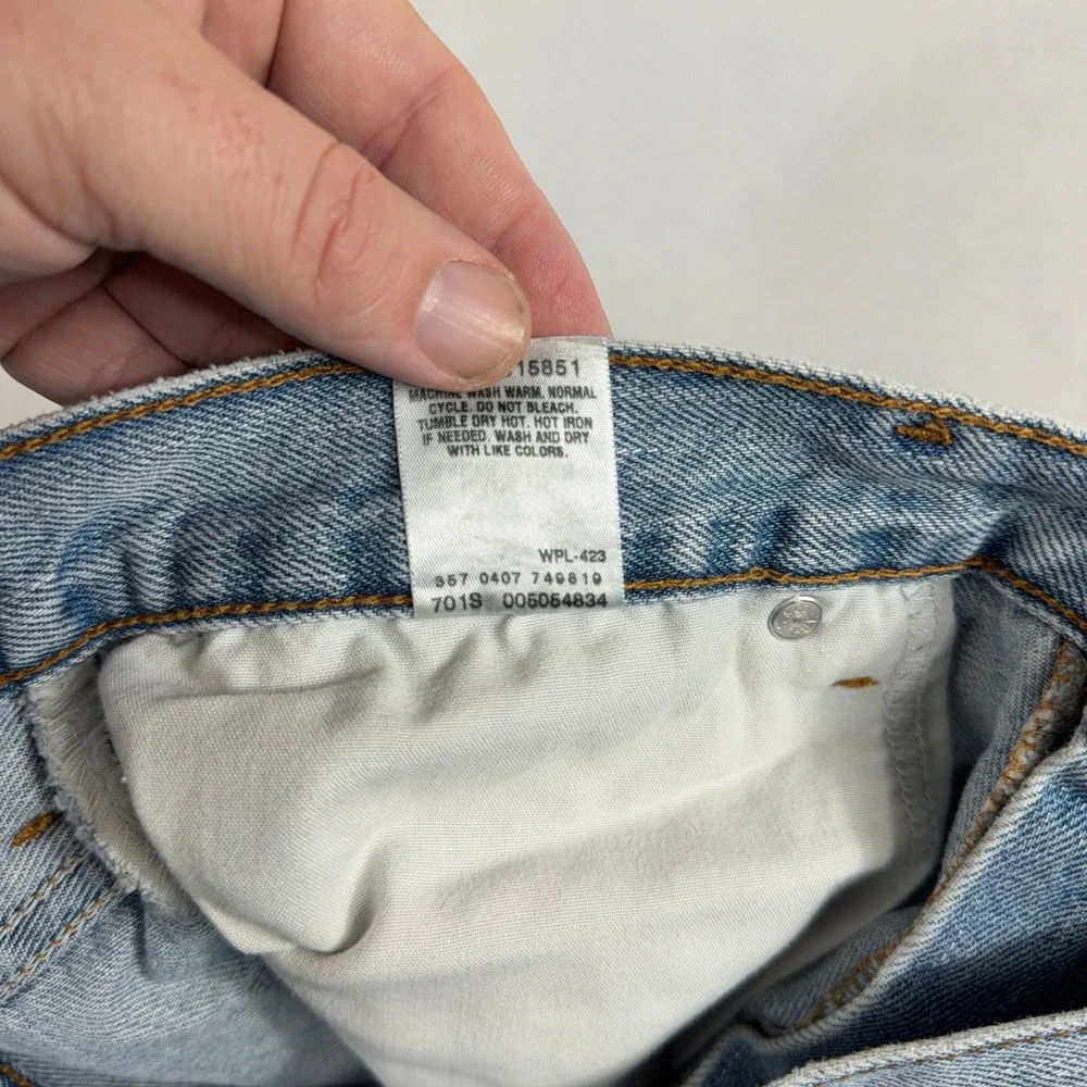 Levi's 505 Regular Fit Jeans Light Wash Denim Straight Leg Mens 36x30